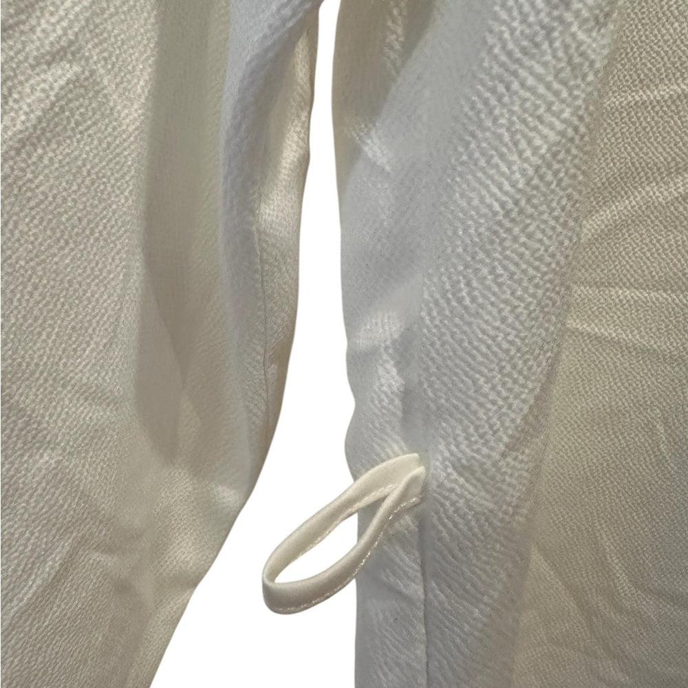 Flora Nikrooz Sz Large Stella Cover Robe Short Satin Wrap Robe Ivory No Belt