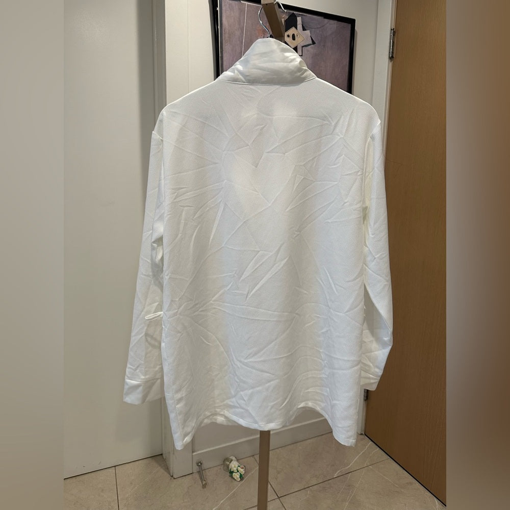 Flora Nikrooz Sz Large Stella Cover Robe Short Satin Wrap Robe Ivory No Belt