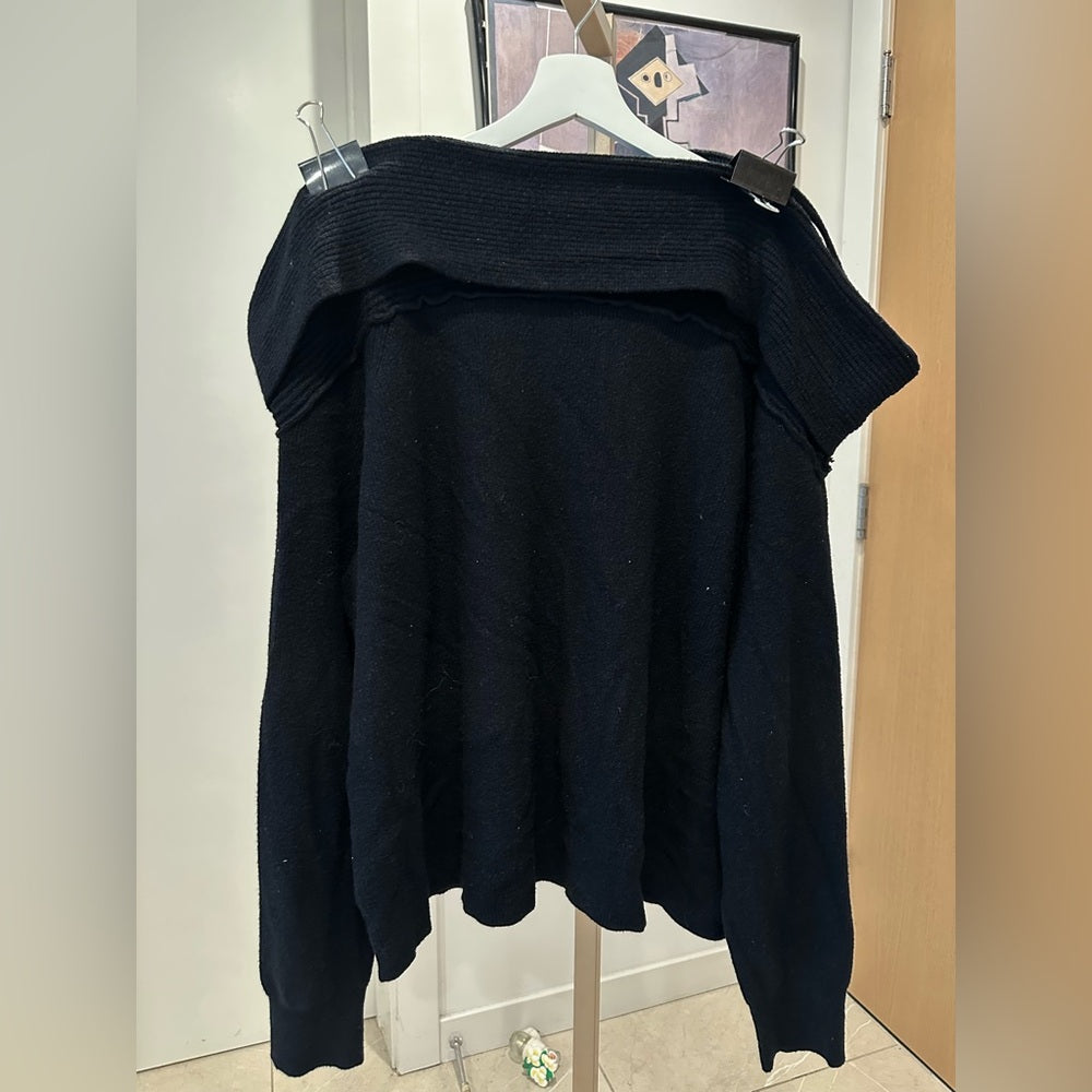 Leith Black Cowl Neck Sweater Size 4X