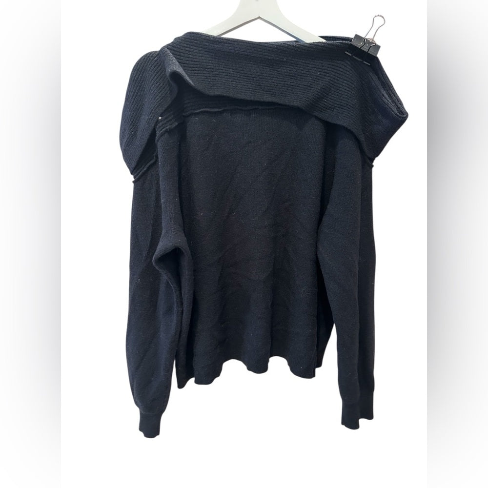 Leith Black Cowl Neck Sweater Size 4X