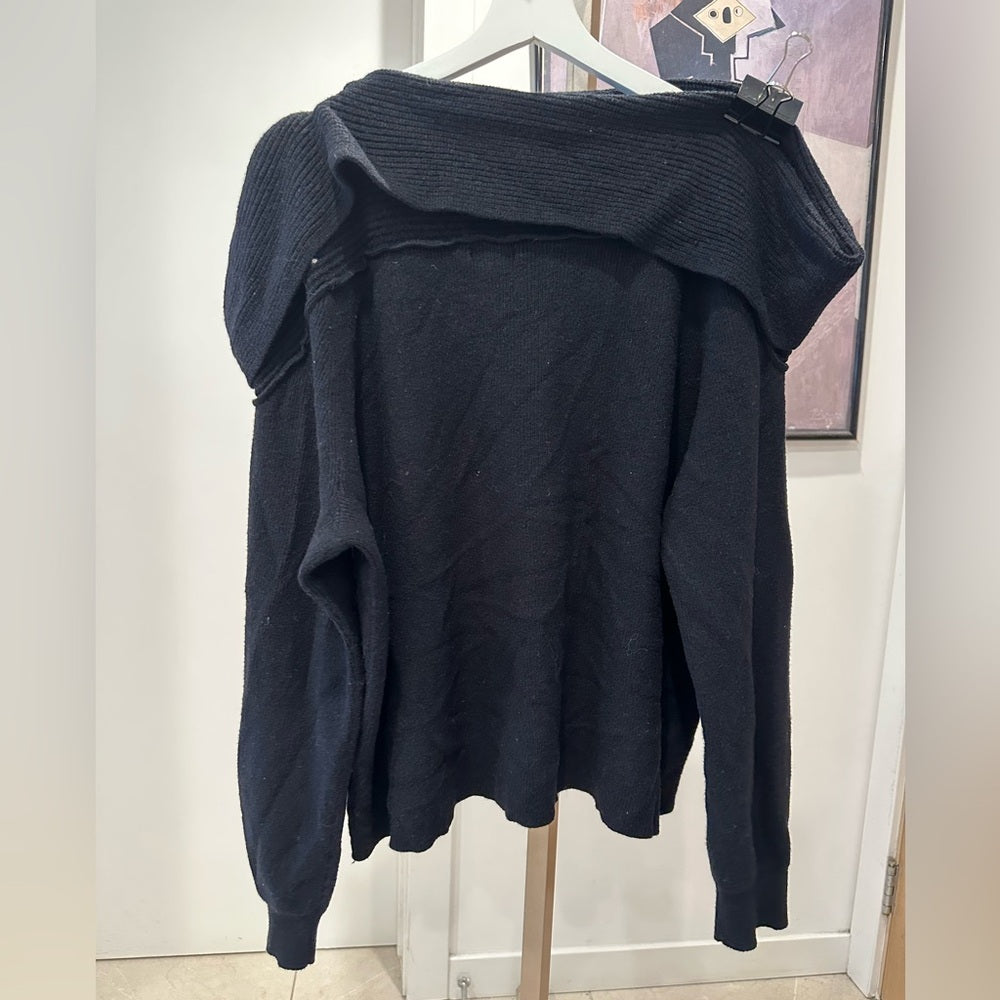 Leith Black Cowl Neck Sweater Size 4X