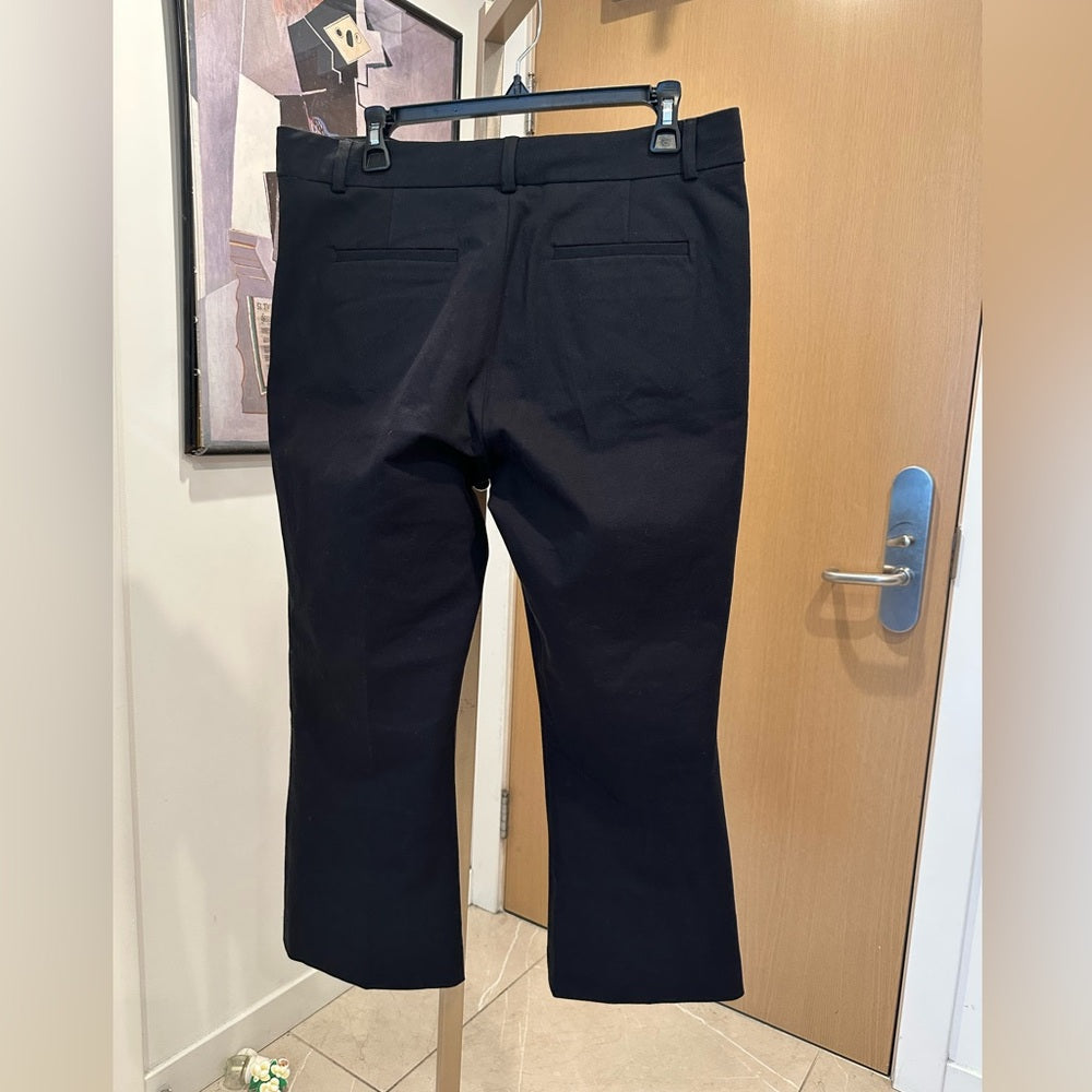 Frame Denim Le Crop Mini Boot in Black Trousers Size 12