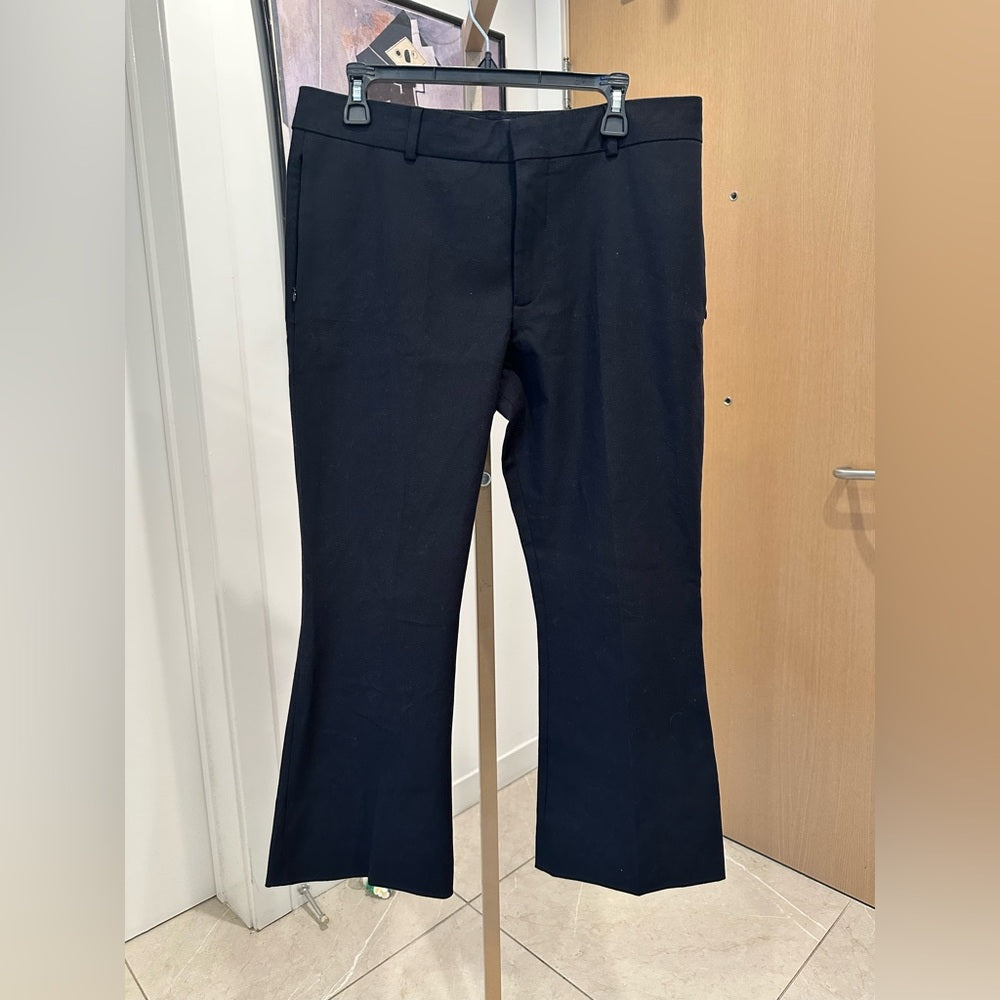 Frame Denim Le Crop Mini Boot in Black Trousers Size 12