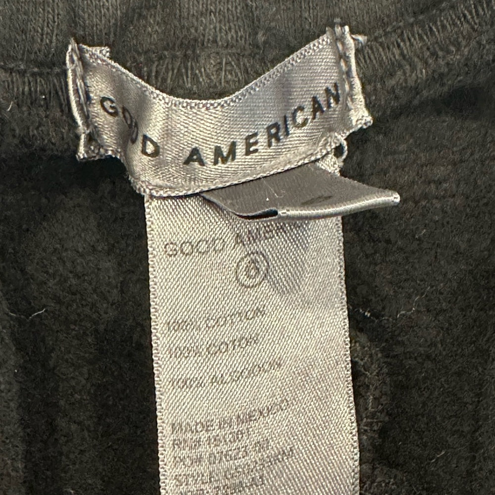 Good American Black Jogger Track Pants Size 6/ 3X-Large