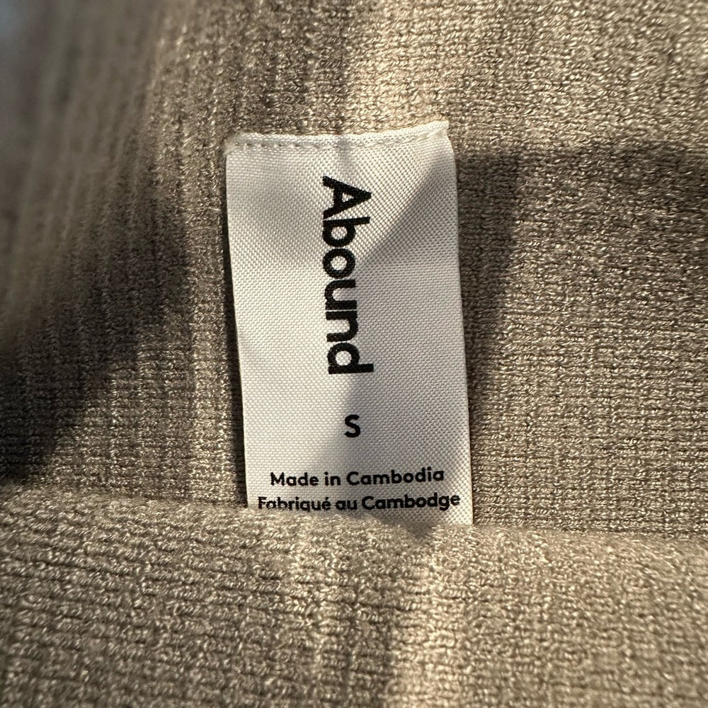 Abound Ribbed Knit Crop Top - Olive Green Size Small