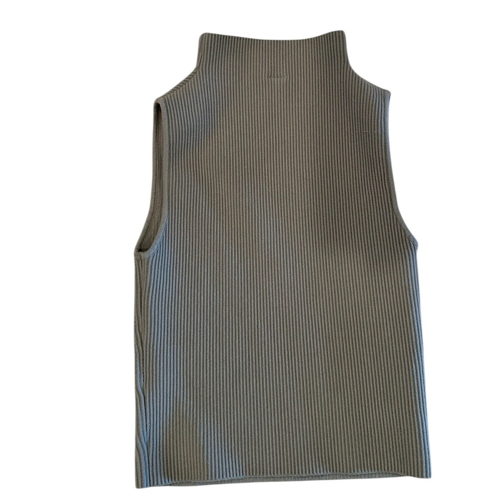 Abound Ribbed Knit Crop Top - Olive Green Size Small