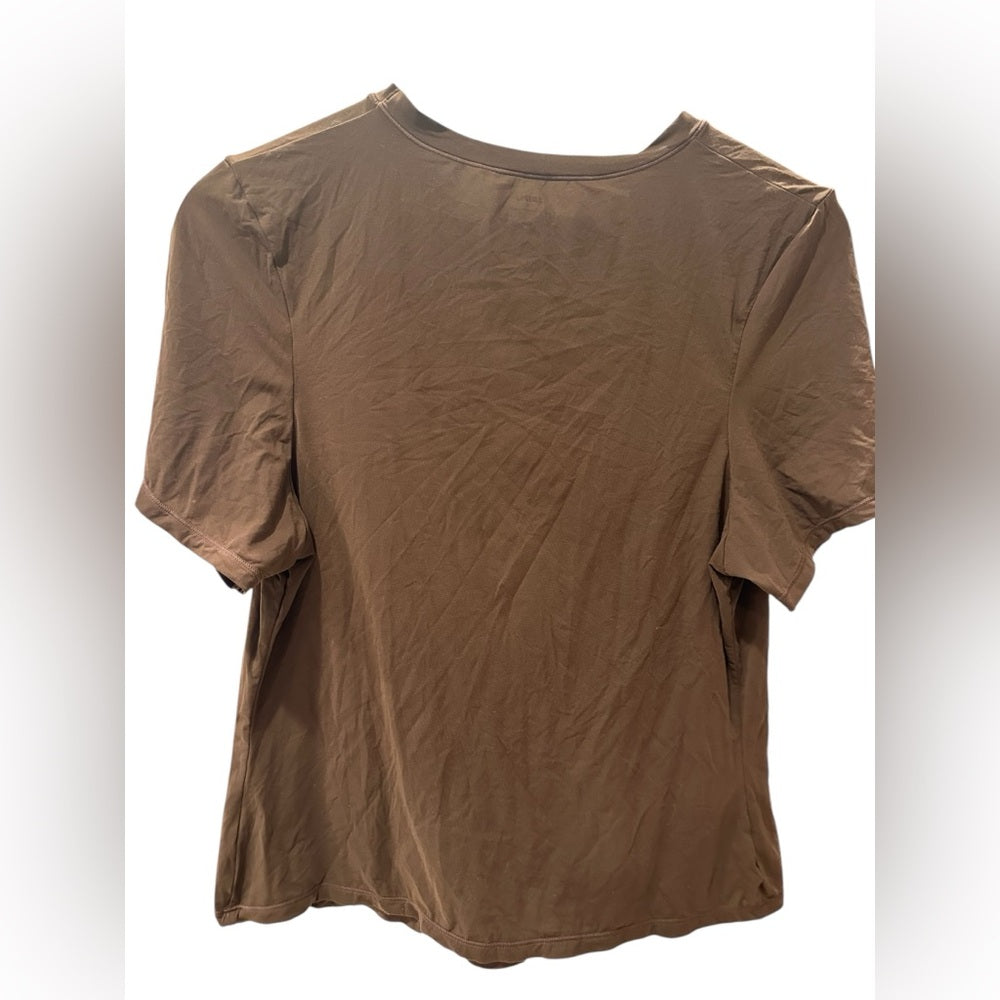 SKIMS Brown Short Sleeve Tee Classic Crew Size 2X