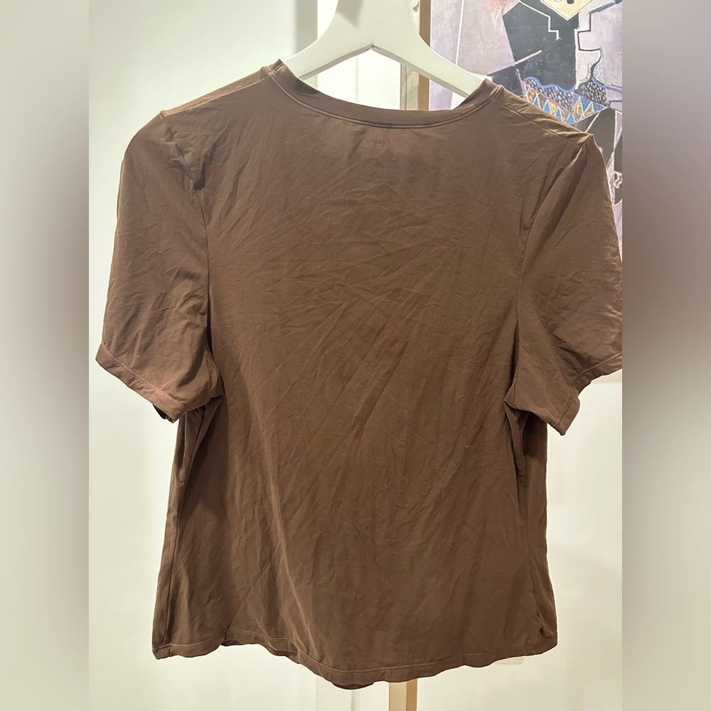 SKIMS Brown Short Sleeve Tee Classic Crew Size 2X