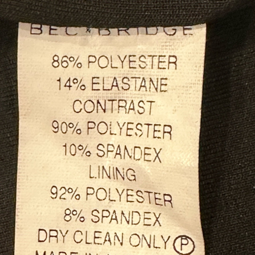 Bec + Bridge Black and White Cut Out Crop Tank Top Size 4