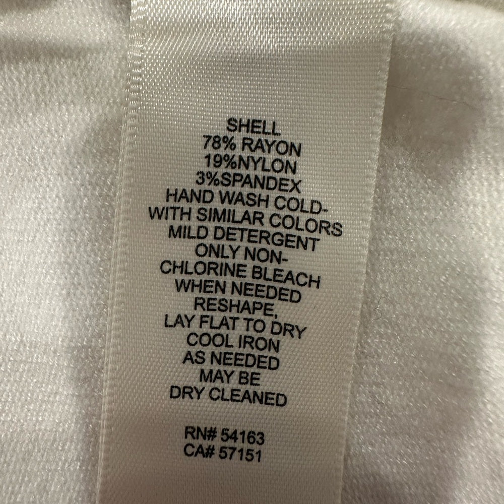 Eliza J Cream Cropped Cardigan Size Small