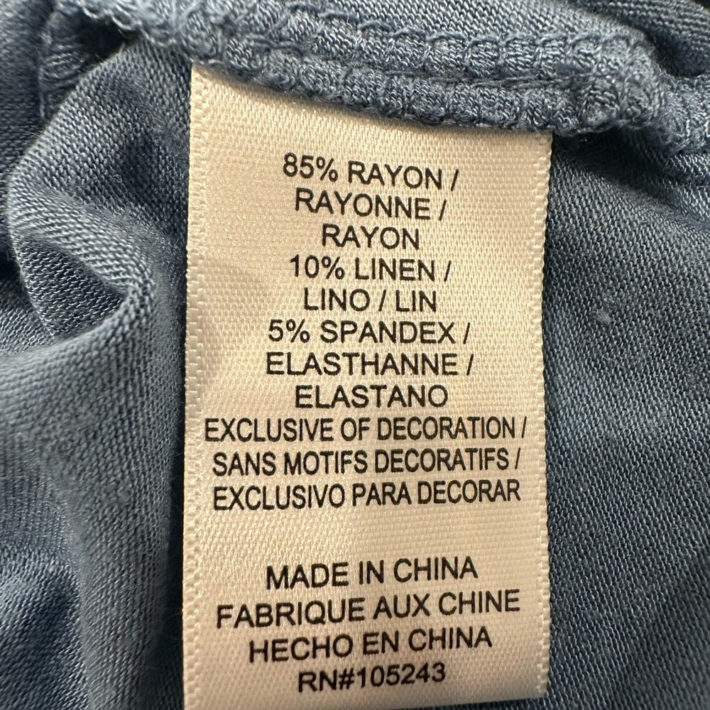 Bobeau Blue Relaxed T-Shirt Size Medium