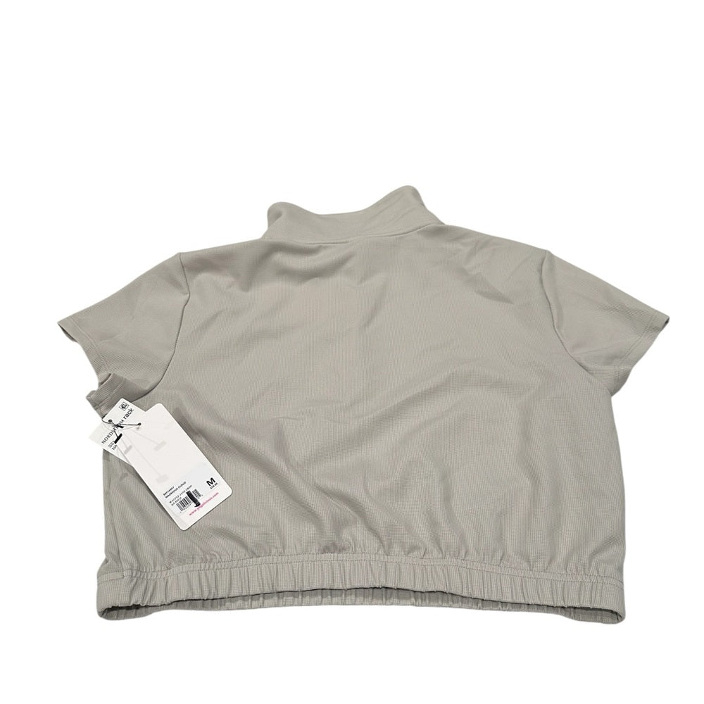 Yogalicious Nacreous Crop Waffle Jane Crop Polo Size M