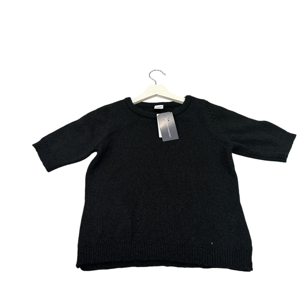 Melrose and Market Black Textured Sweater Size XXS