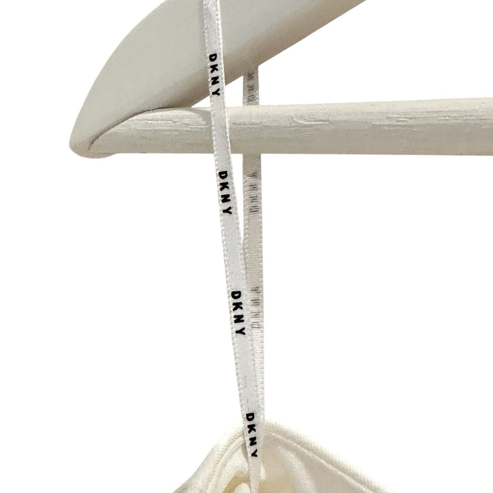 Dkny White Wide Leg Pants with High Waist Size 10