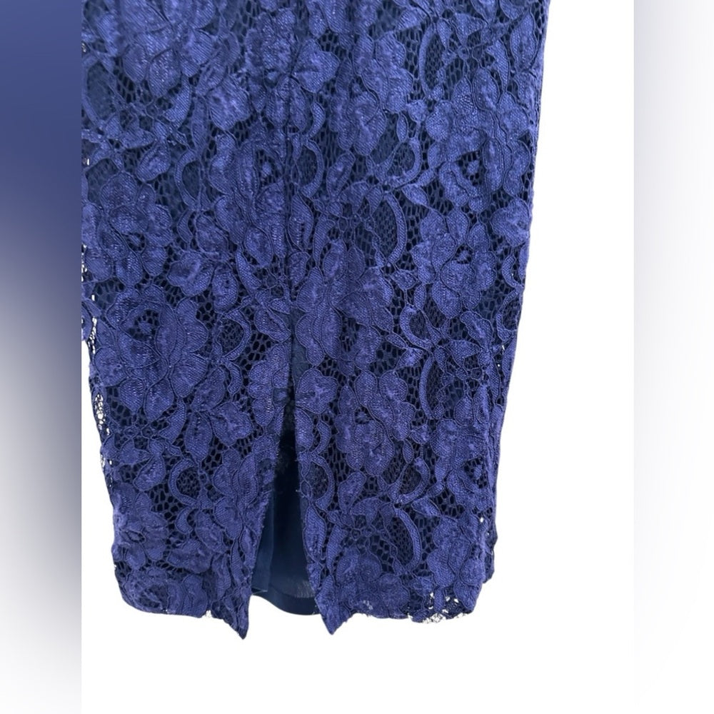 Alexia Admor Blue Cocktail Dress with Dolman Sleeves Size S