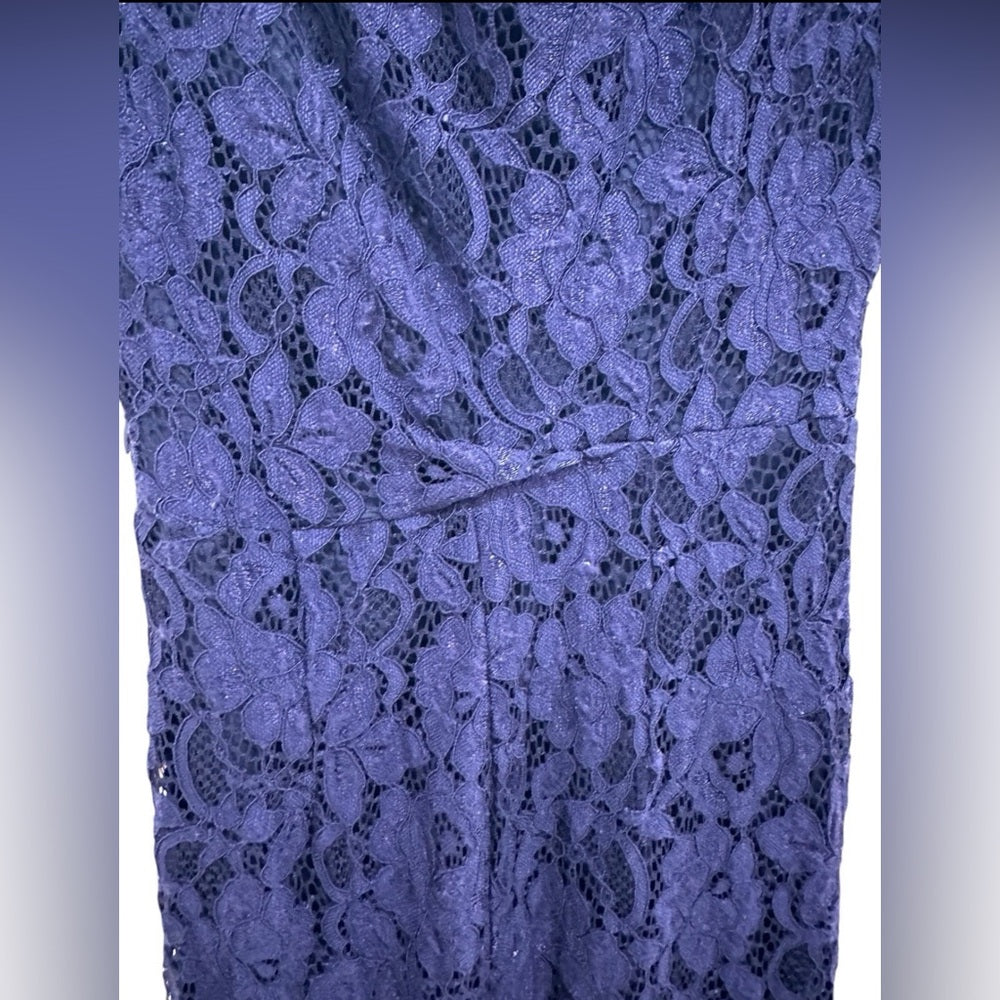 Alexia Admor Blue Cocktail Dress with Dolman Sleeves Size S