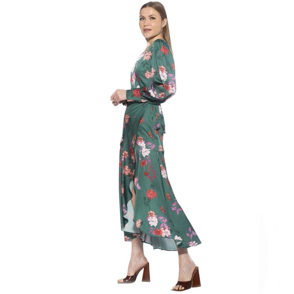 Alexia Admor Tala Wrap Maxi Dress Size 4 with missing tie in front