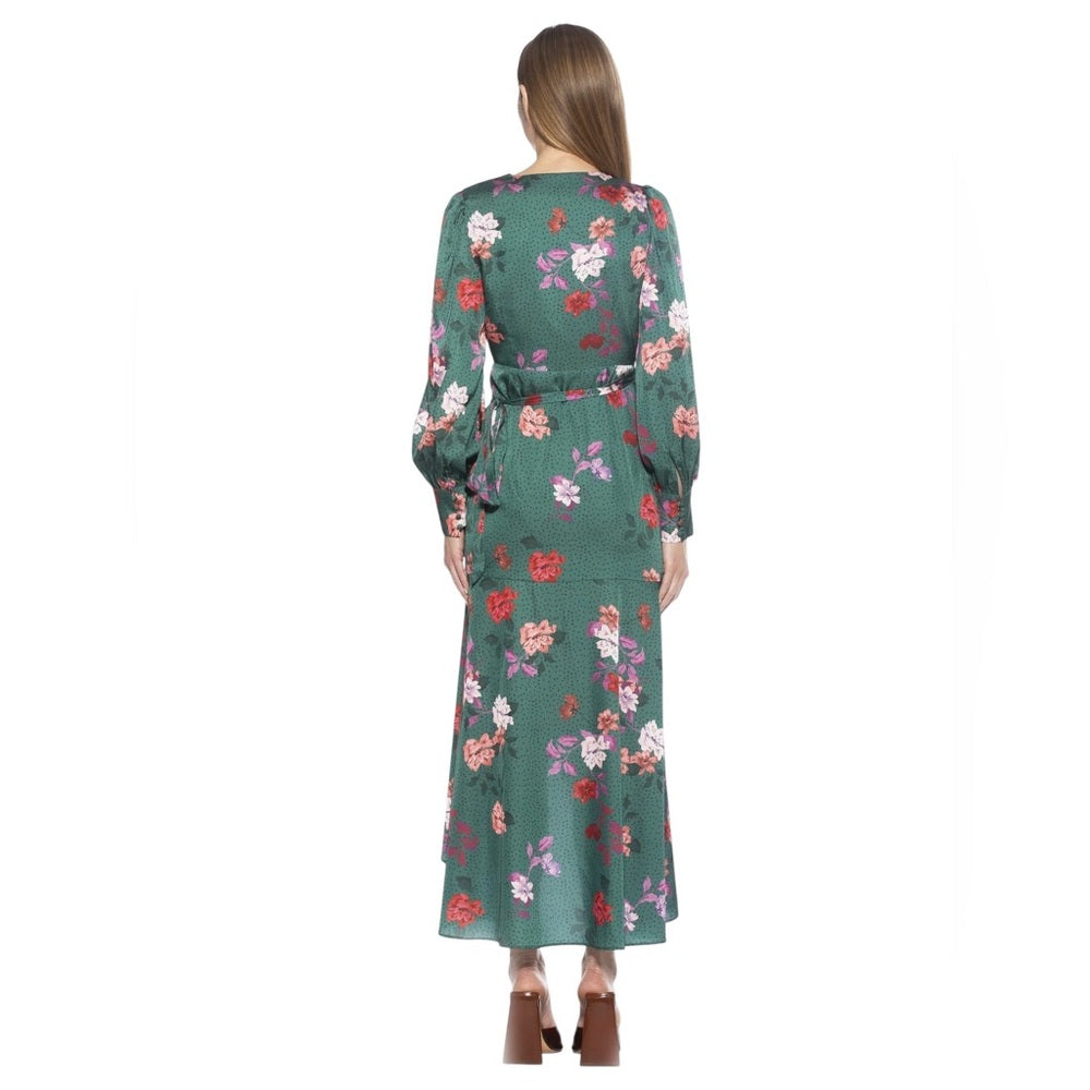 Alexia Admor Tala Wrap Maxi Dress Size 4 with missing tie in front