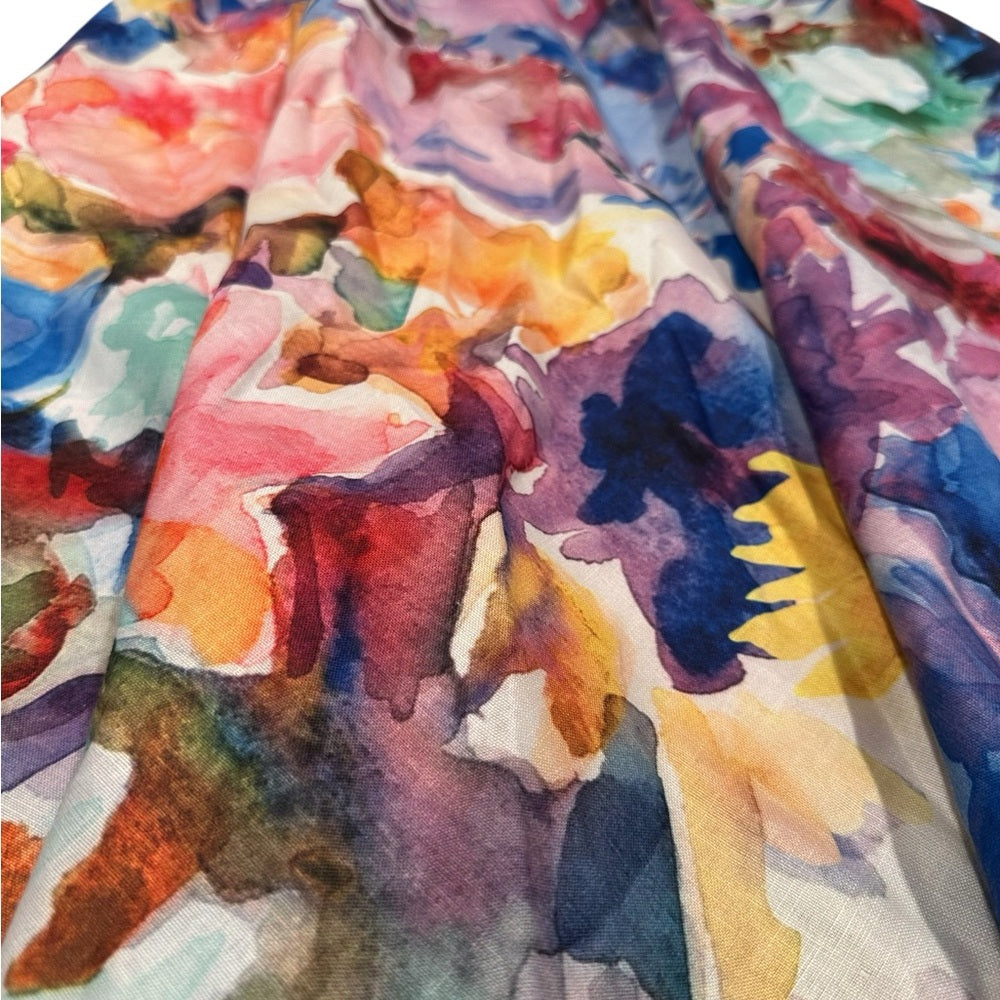 HT Collective Floral Multicolor Maxi Dress Size L