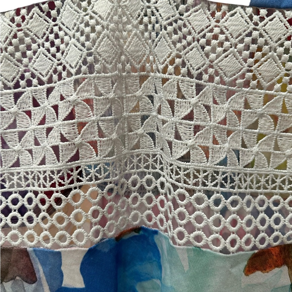 HT Collective Floral Multicolor Maxi Dress Size L