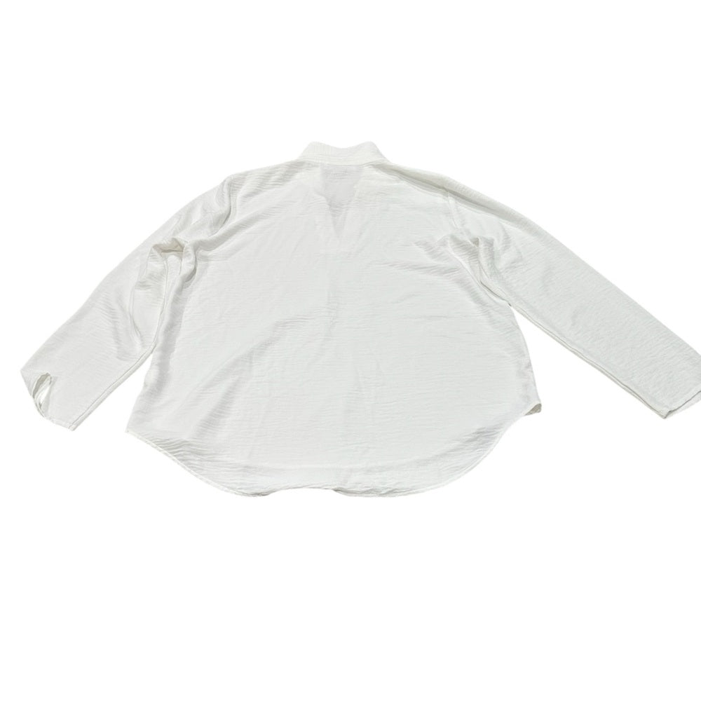 Michael Kors White Button Down Shirt Size L