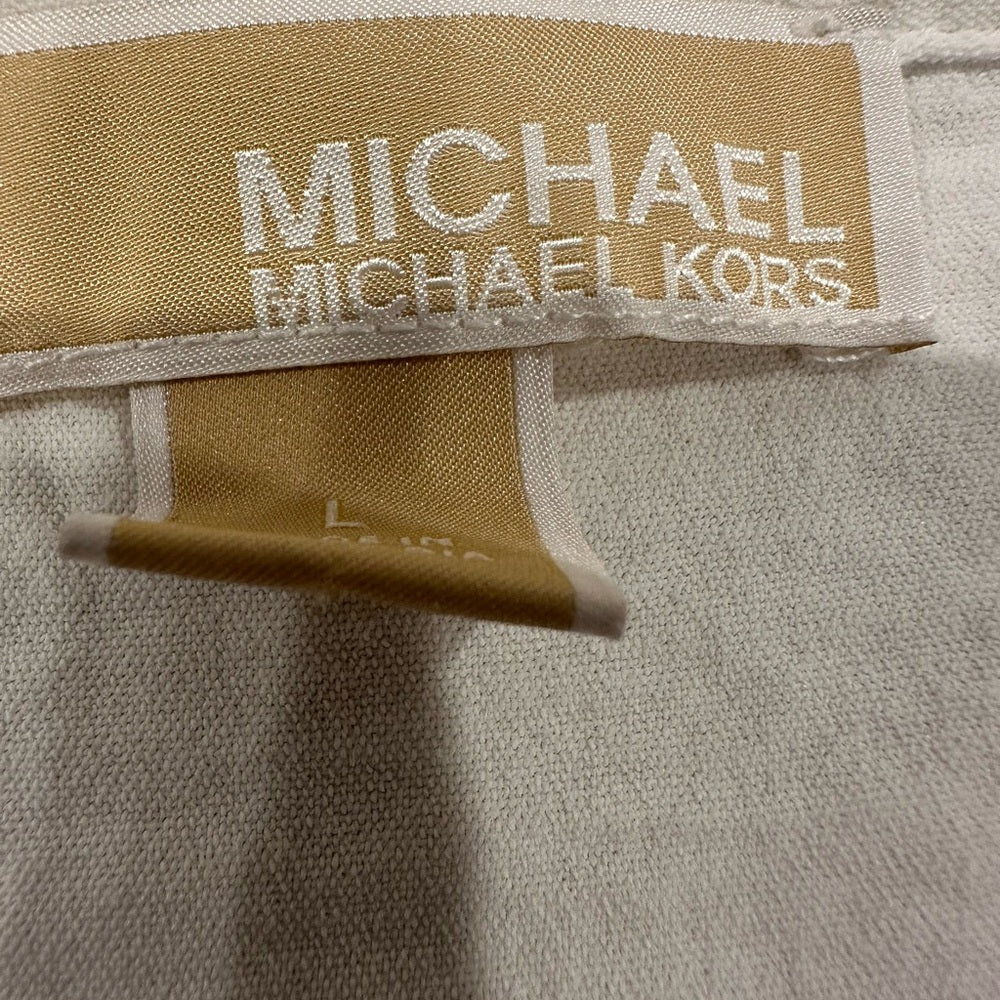 Michael Kors White Button Down Shirt Size L