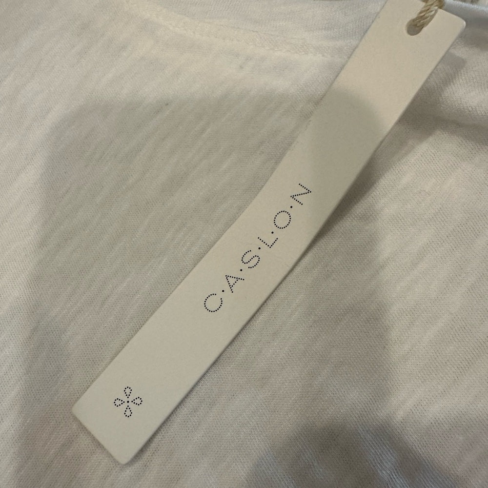 Caslon White Relaxed Tank Top Size L