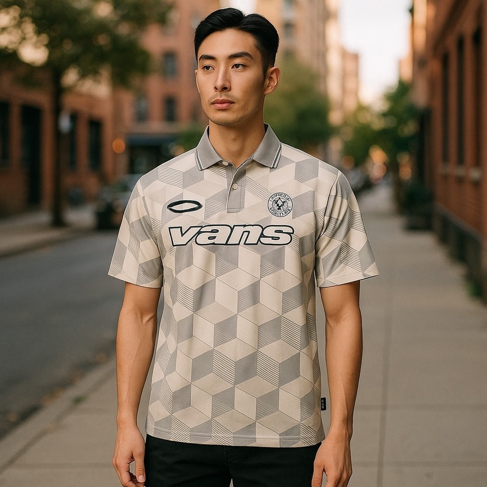 Vans Kids Rigsby Soccer Polo Shirt Marshmallow Size S