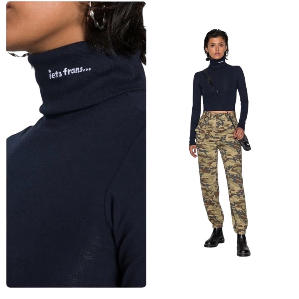 Urban Outfitters - NWT iets frans Cropped Turtleneck Top Size M