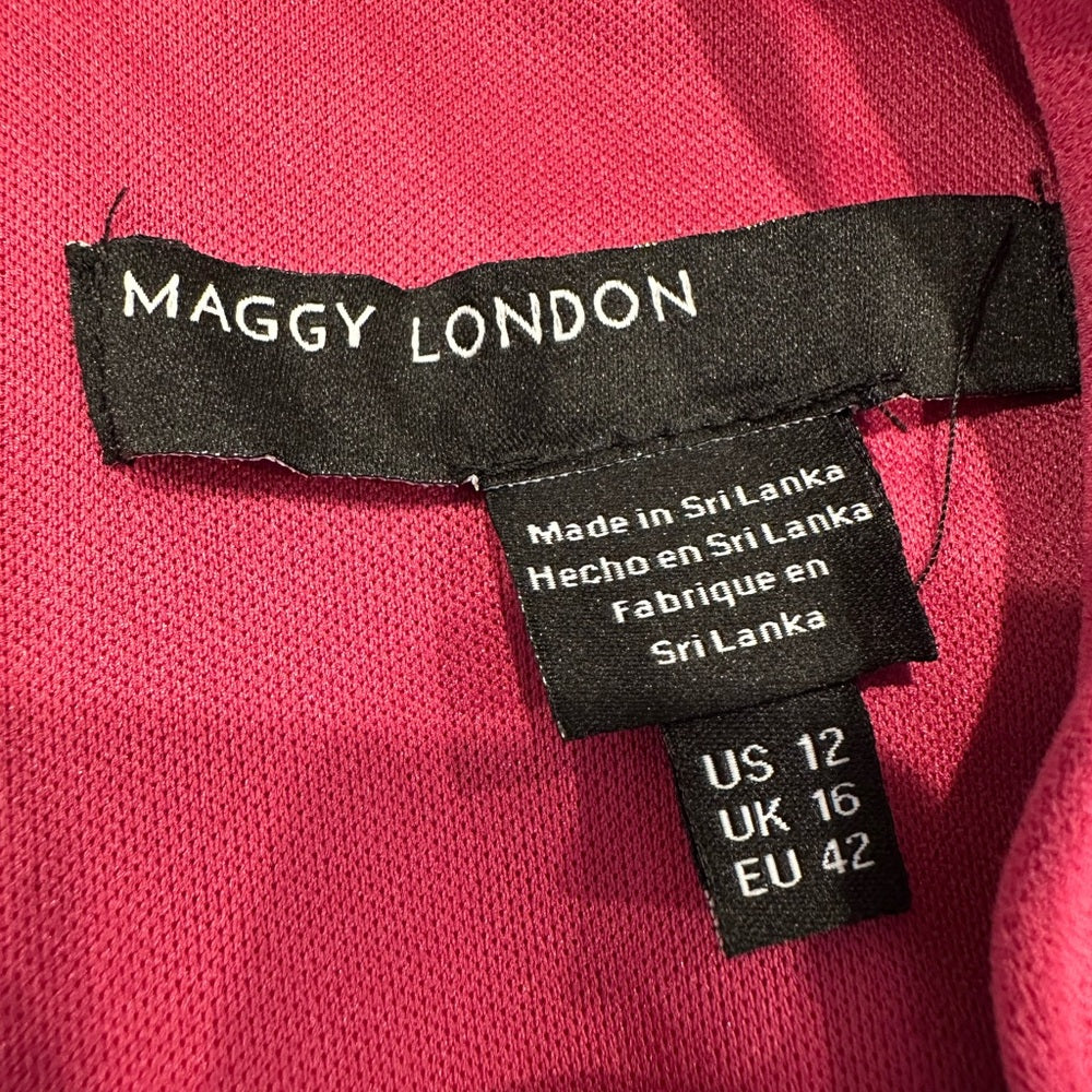Maggy London Berry Midi Dress Size 12
