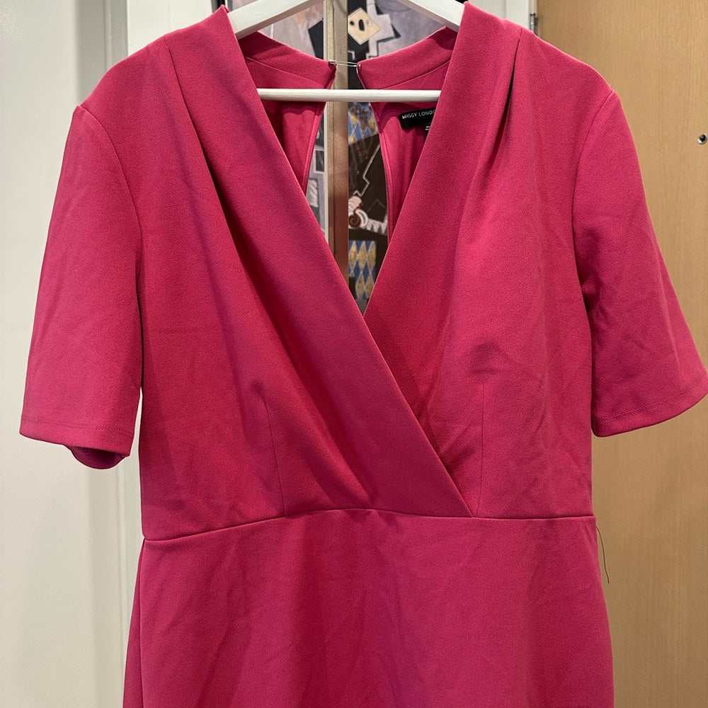 Maggy London Berry Midi Dress Size 12