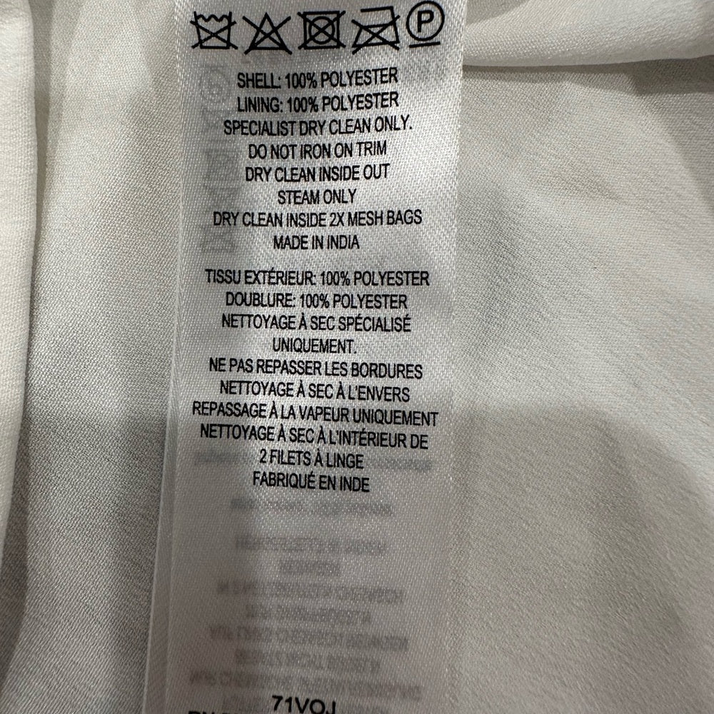 French Connection Women's White Azariah Sleeveless Sequin Dress Size: 8