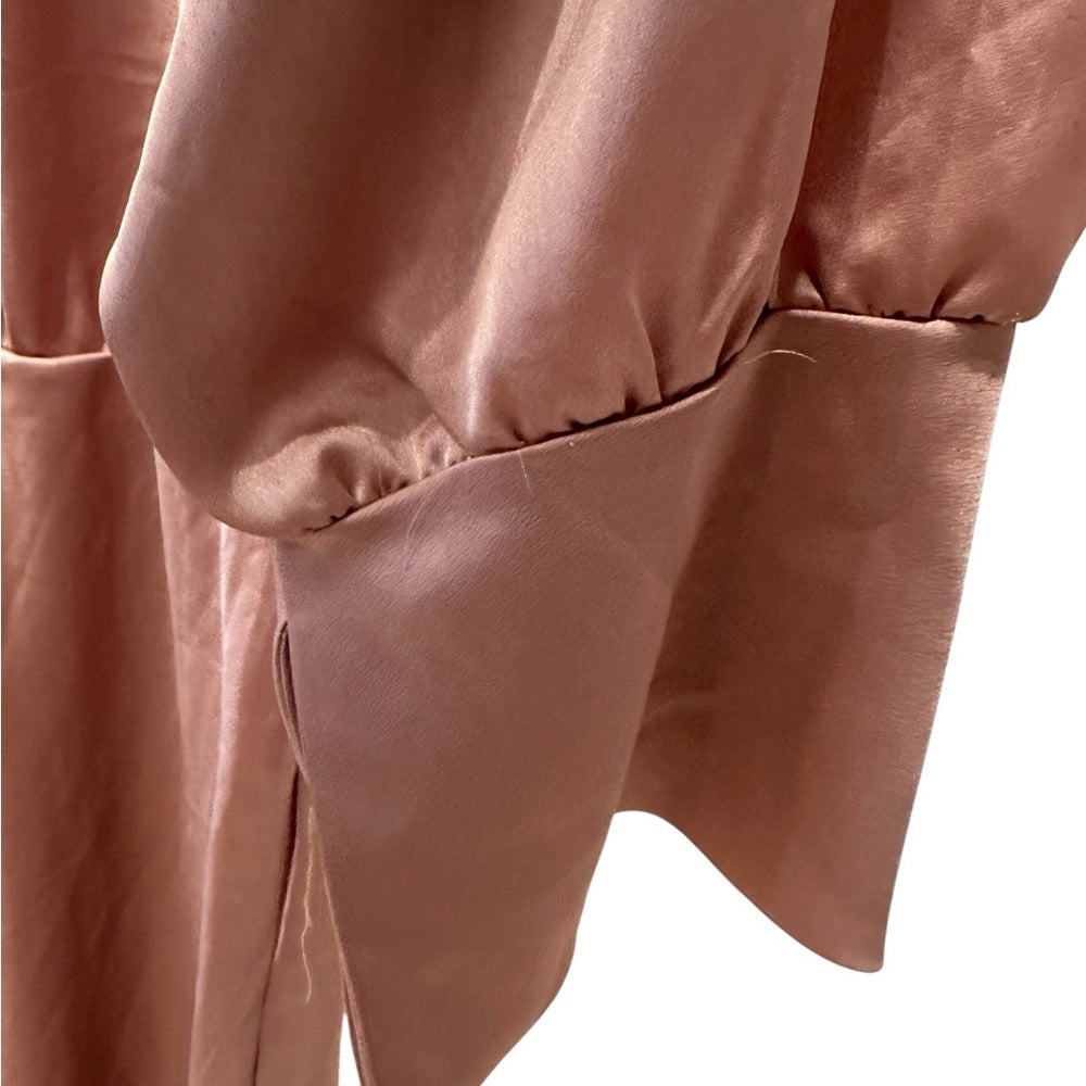 Renee C. Women's Mini Dress in Rose Gold Size 2XL